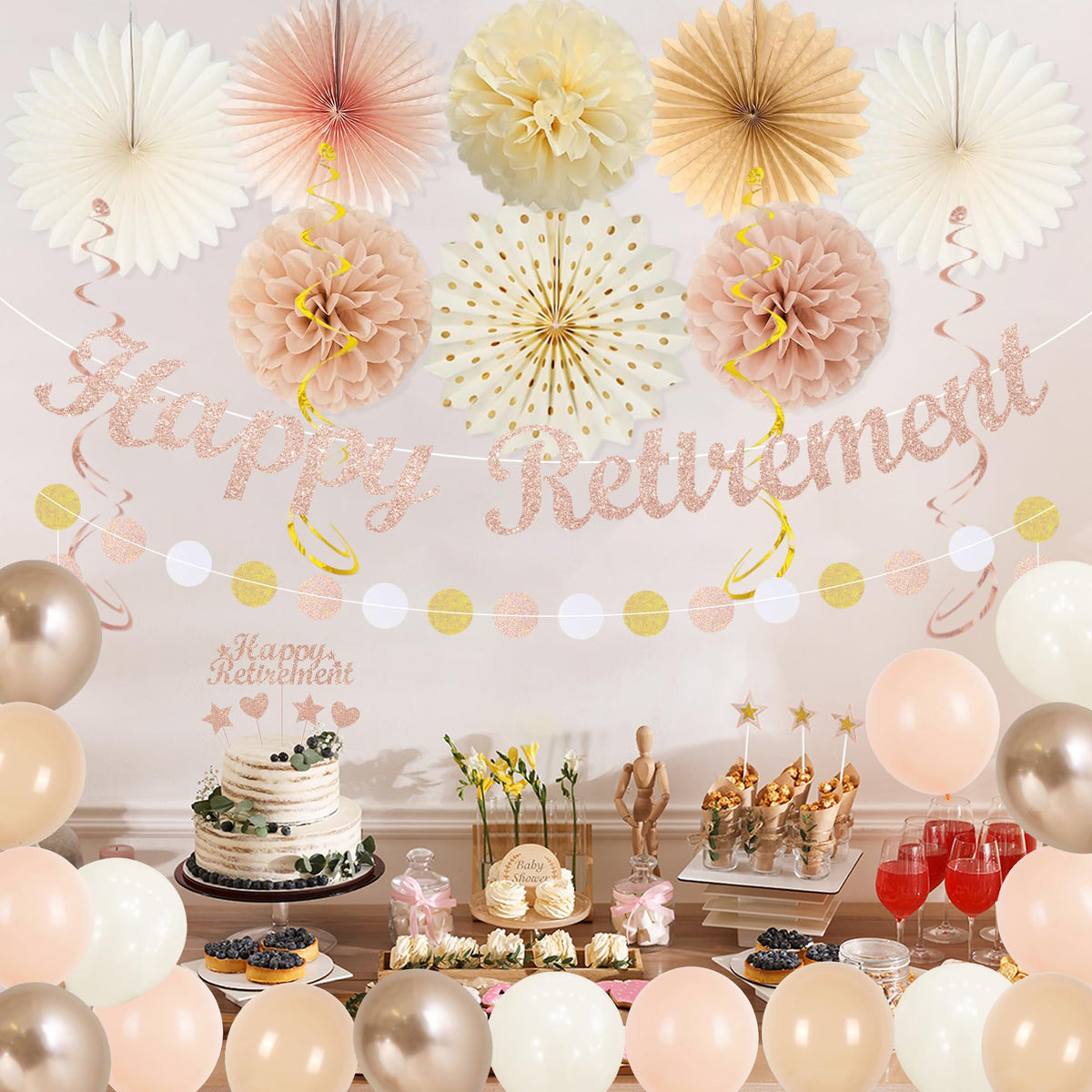 Vlipoeasn Latex balloons fill the room with celebratory color.