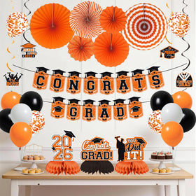 Vlipoeasn orange latex balloons create festive clusters with durability