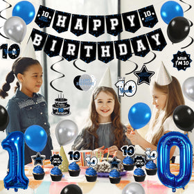 Vlipoeasn complete kit for a cohesive, stylish 10th birthday party.