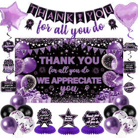 Vlipoeasn backdrop banner ready for a quick, elegant appreciation party backdrop.