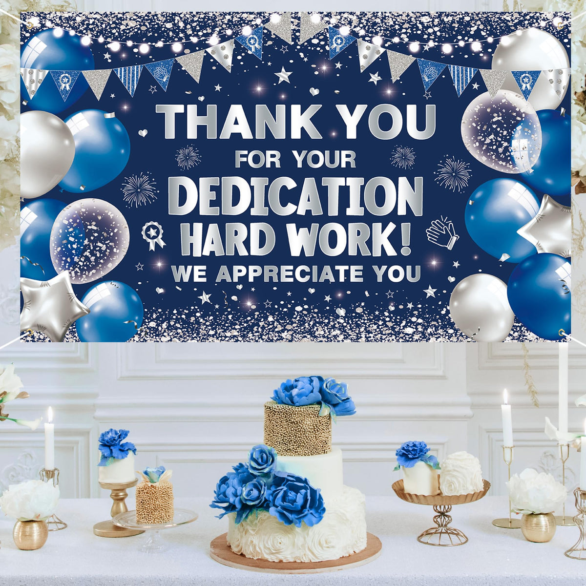Vlipoeasn honeycomb centerpieces create eye-catching table accents.