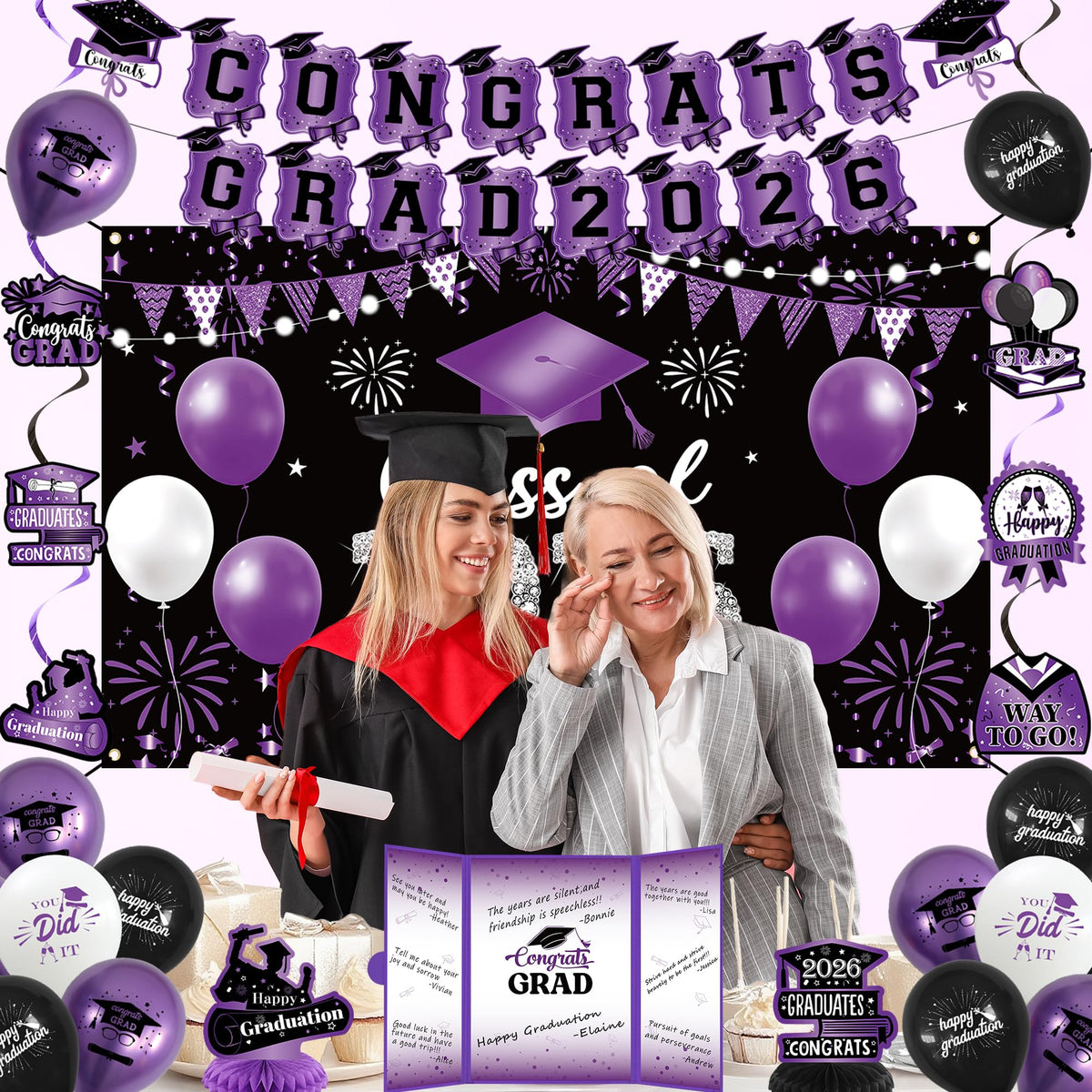 Vlipoeasn white balloons balance bold colors in decor