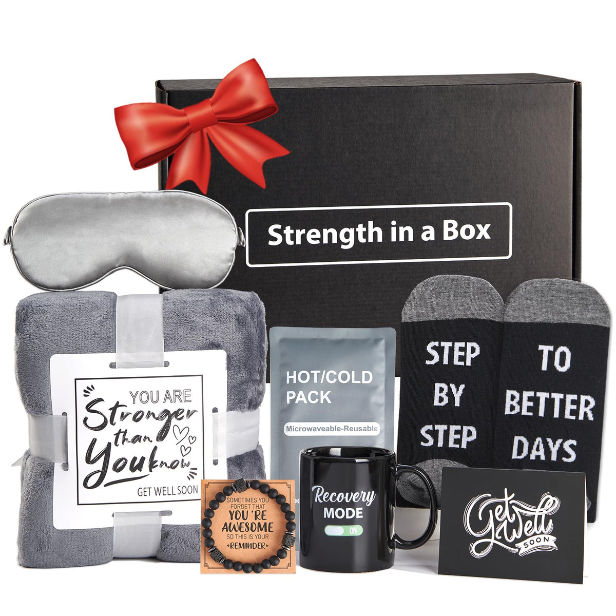 VLOMOT Get Well kit with plush blanket delivering cozy warmth and comfort