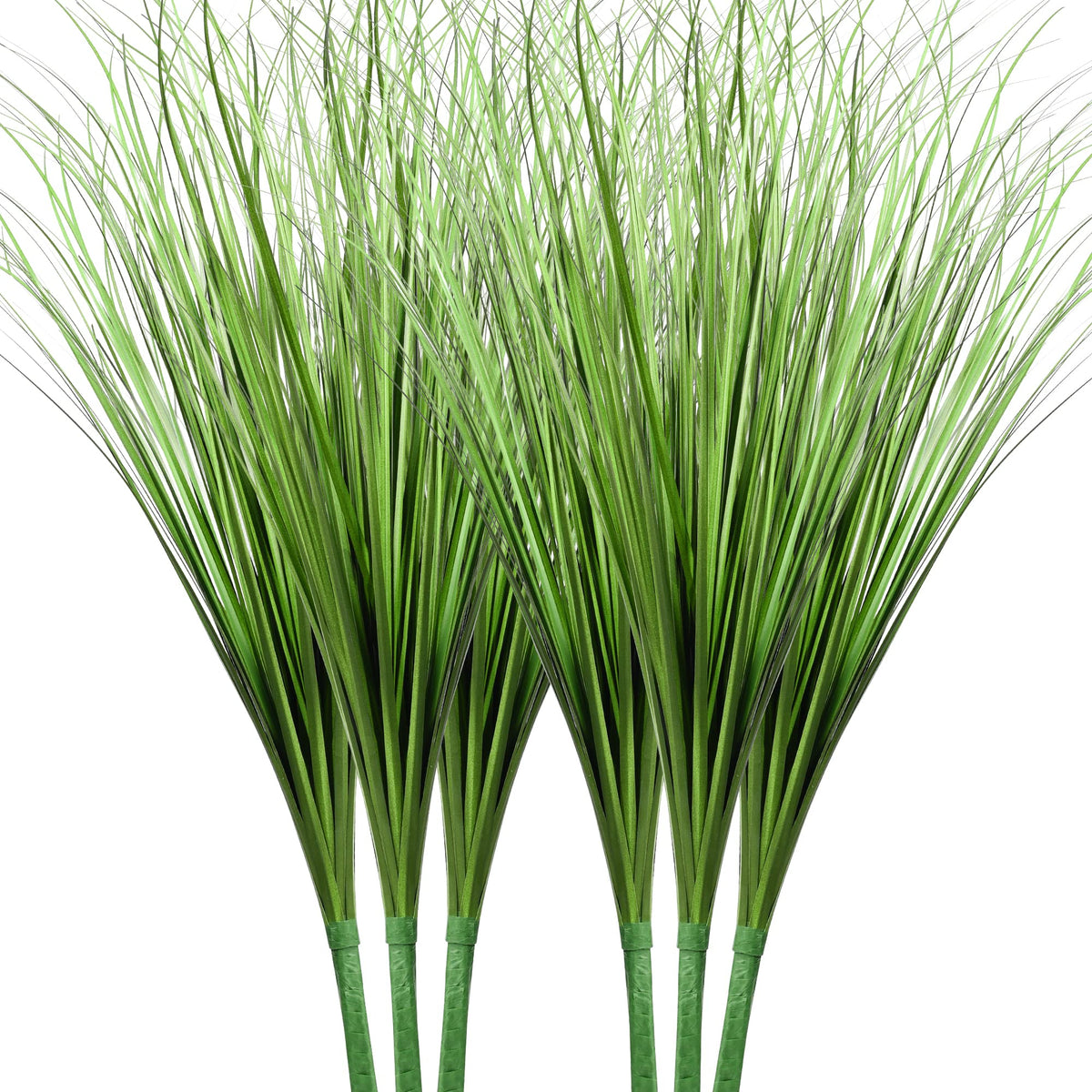 Vlorart 33-inch artificial onion tall grass enhances a tall focal point.
