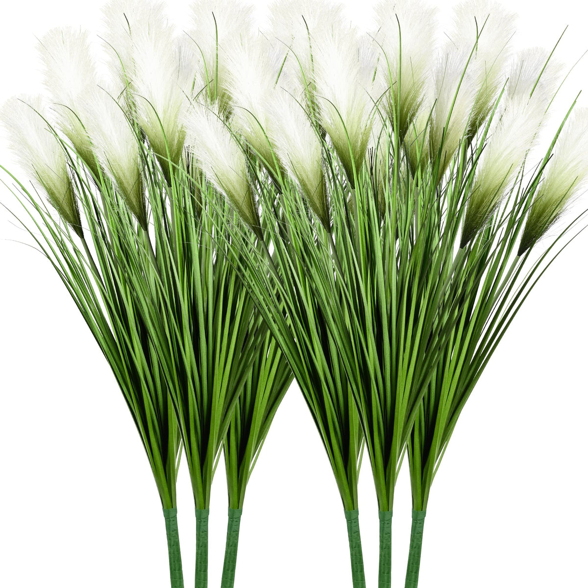 Vlorart 33-inch artificial plants in a six-pack ready for versatile living room decor.