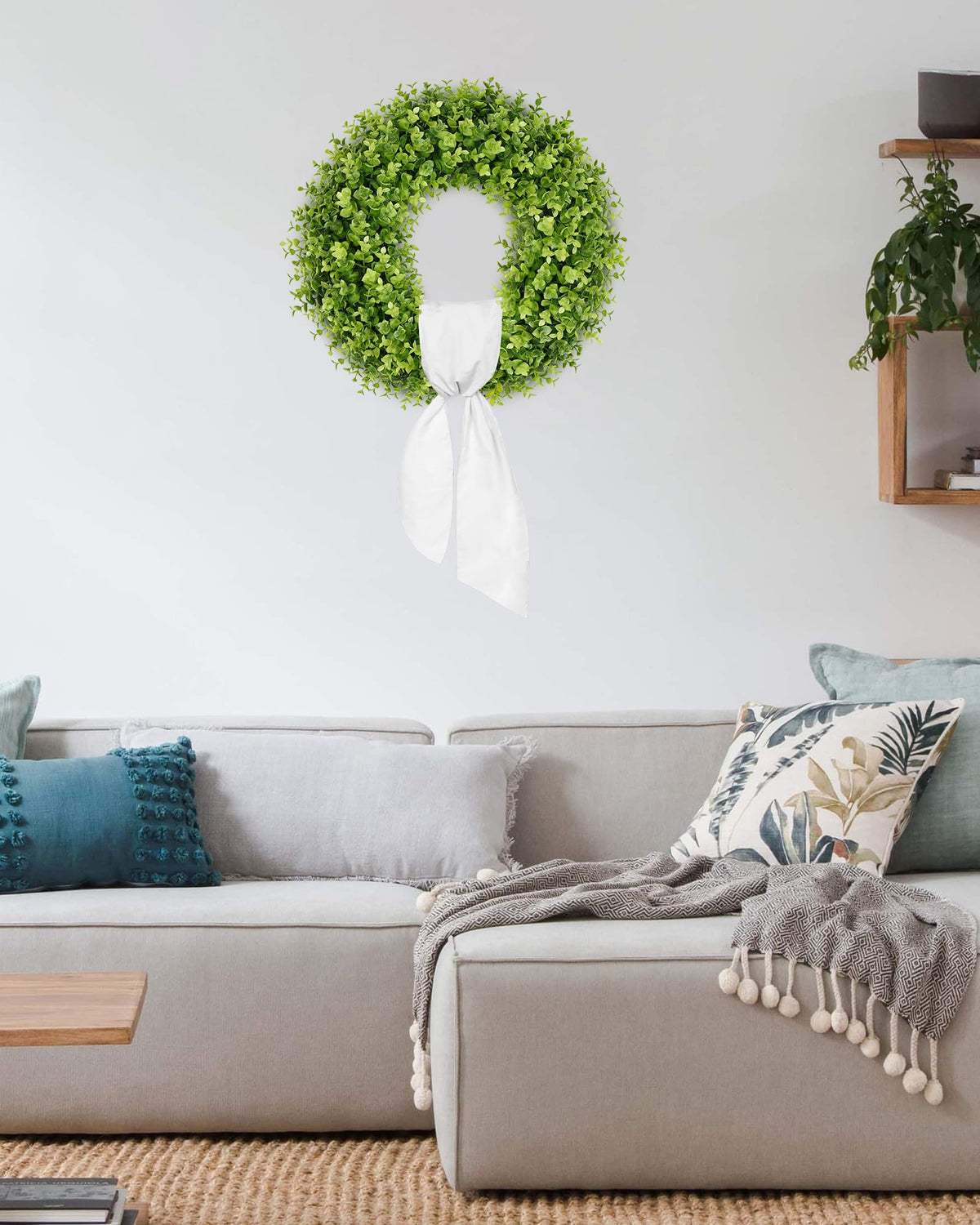 Vlorart boxwood wreath handmade craftsmanship emphasizes artisanal quality