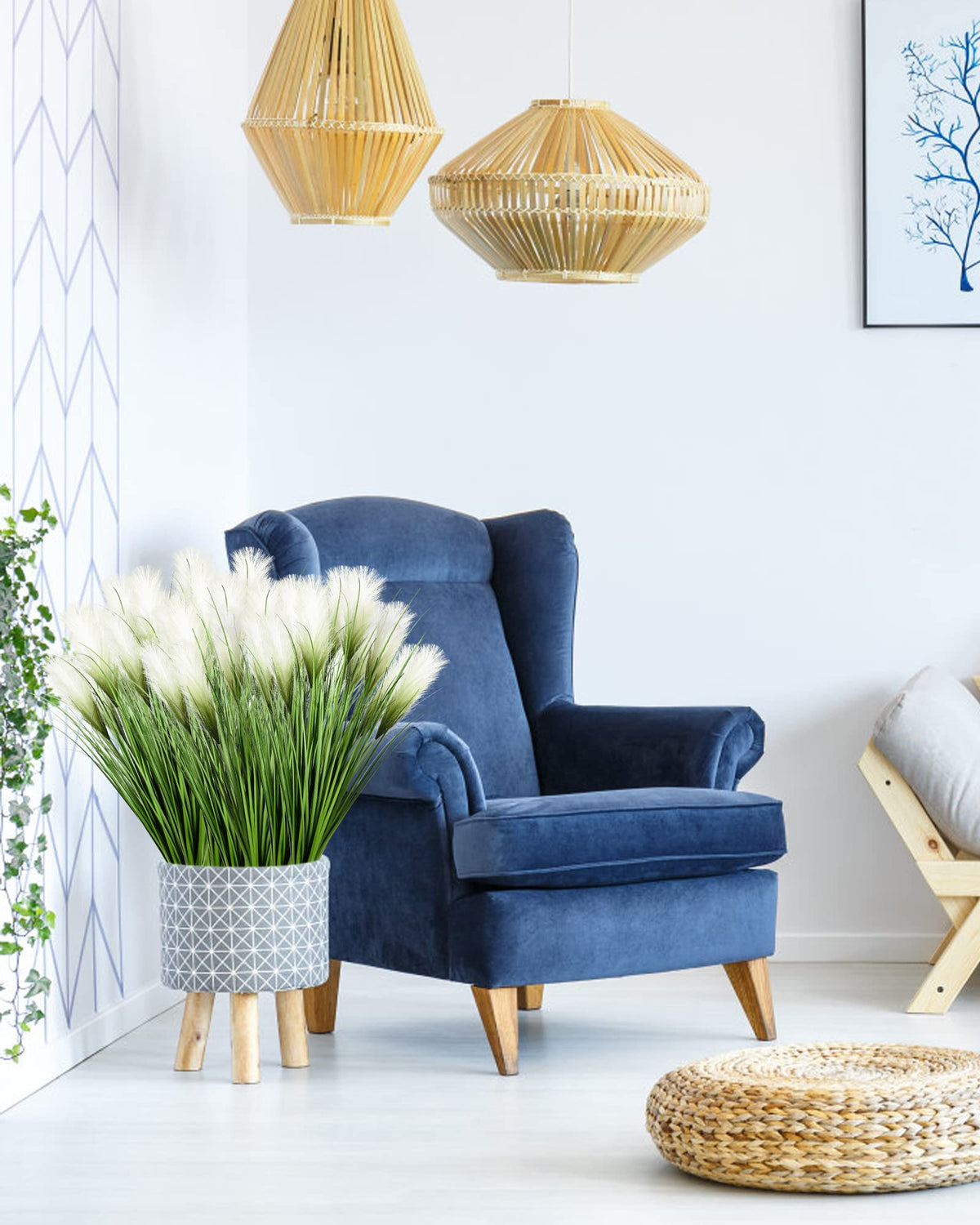 Vlorart greenery for a home office, boosting workspace vibe with easy upkeep.