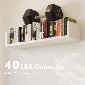 VMROF gallery wall setup of multiple shelves for a stylish display