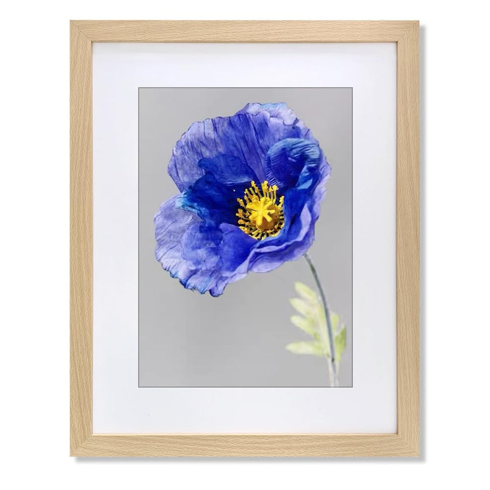 VNVNK 14x18 frame natural wood front view, ideal for wall display of memories.