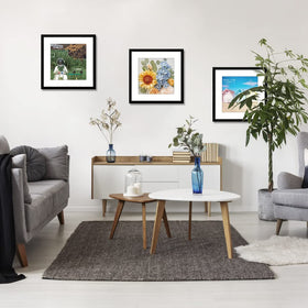 VNVNK 15x15 frame with HD acrylic cover protects photos while keeping clarity.