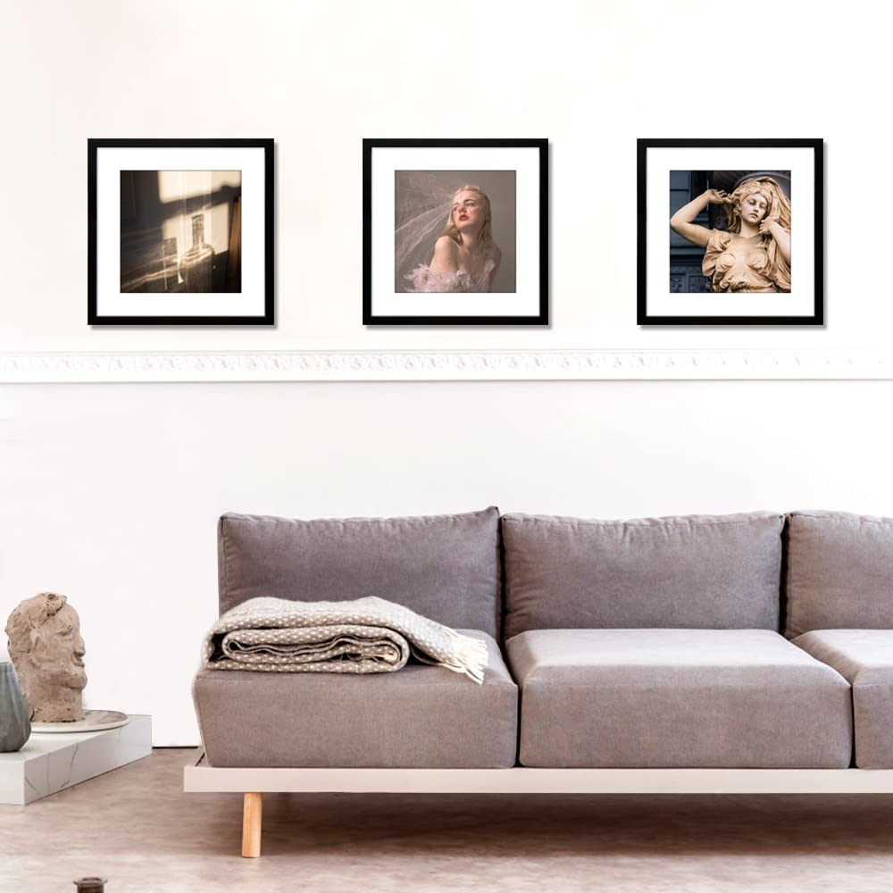 VNVNK 15x15 black frame enhances any room decor.