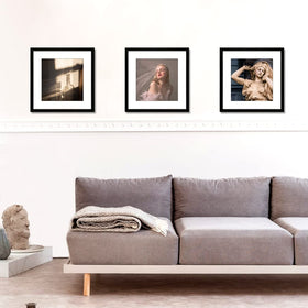 VNVNK 15x15 black frame enhances any room decor.