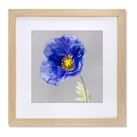 VNVNK 17x17 frame with natural wood finish protects images with HD acrylic.