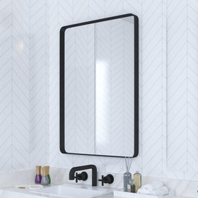 VocalStar mirror 18x26 over vanity with durable frame