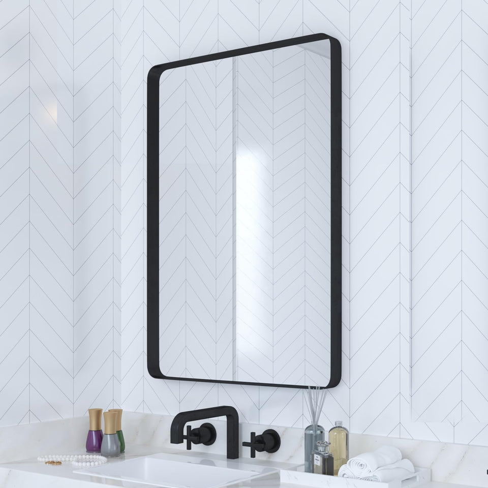 VocalStar mirror 18x26 over vanity with durable frame