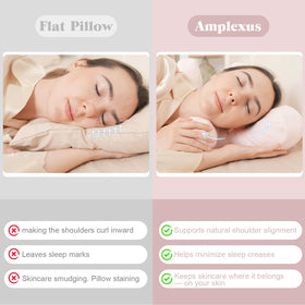 Vocheer ergonomic shoulder-curve design reduces facial contact during sleep