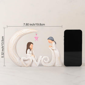 VOFSTAND heartwarming mother-daughter connection statue enhances home decor.