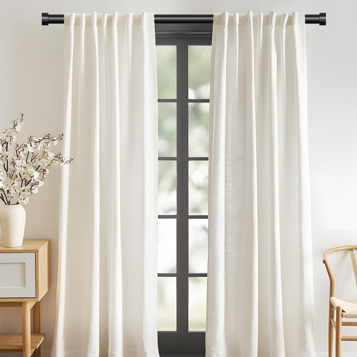 VOIIY adjustable length during installation for precise window fit.