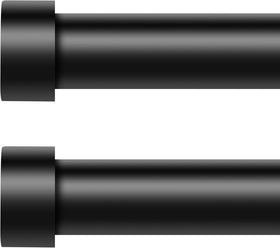 VOIIY curtain rods with end caps offer a clean finish and added stability.