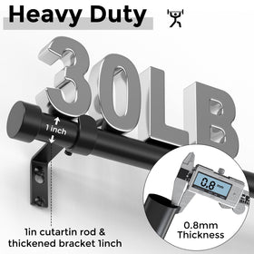 Adjustable length from 18 to 60 inches suits multiple window sizes