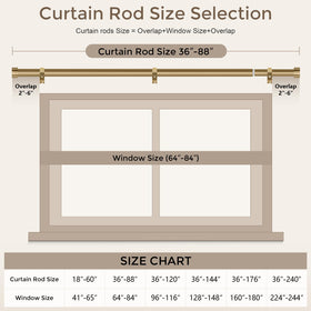 VOIIY farmhouse-style curtain rod adds warmth to decor.