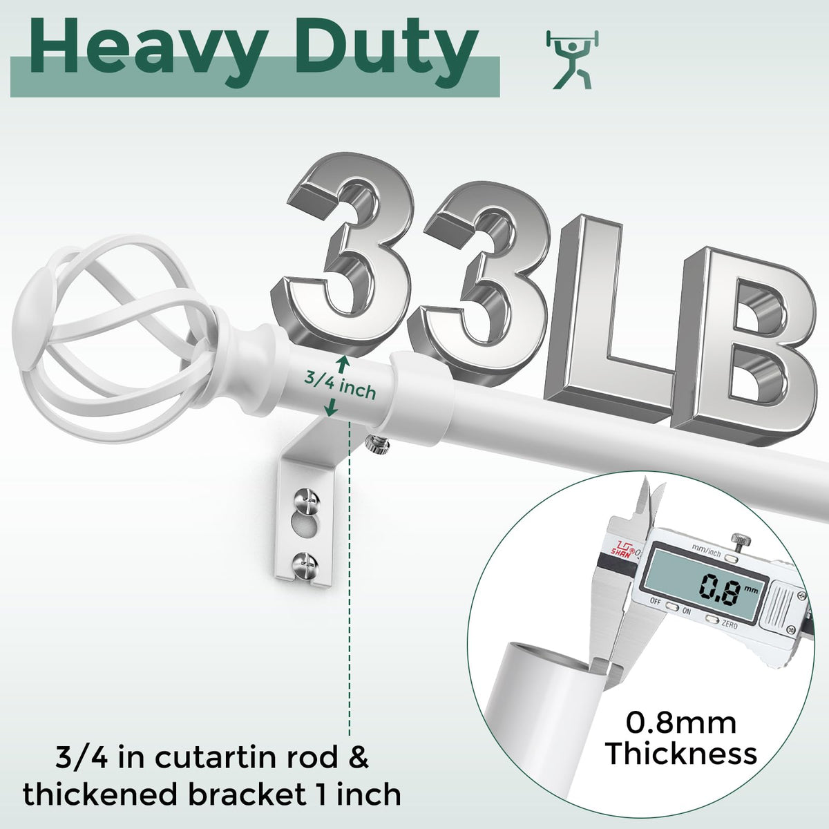 VOIIY seamless sliding design enables smooth curtain movement