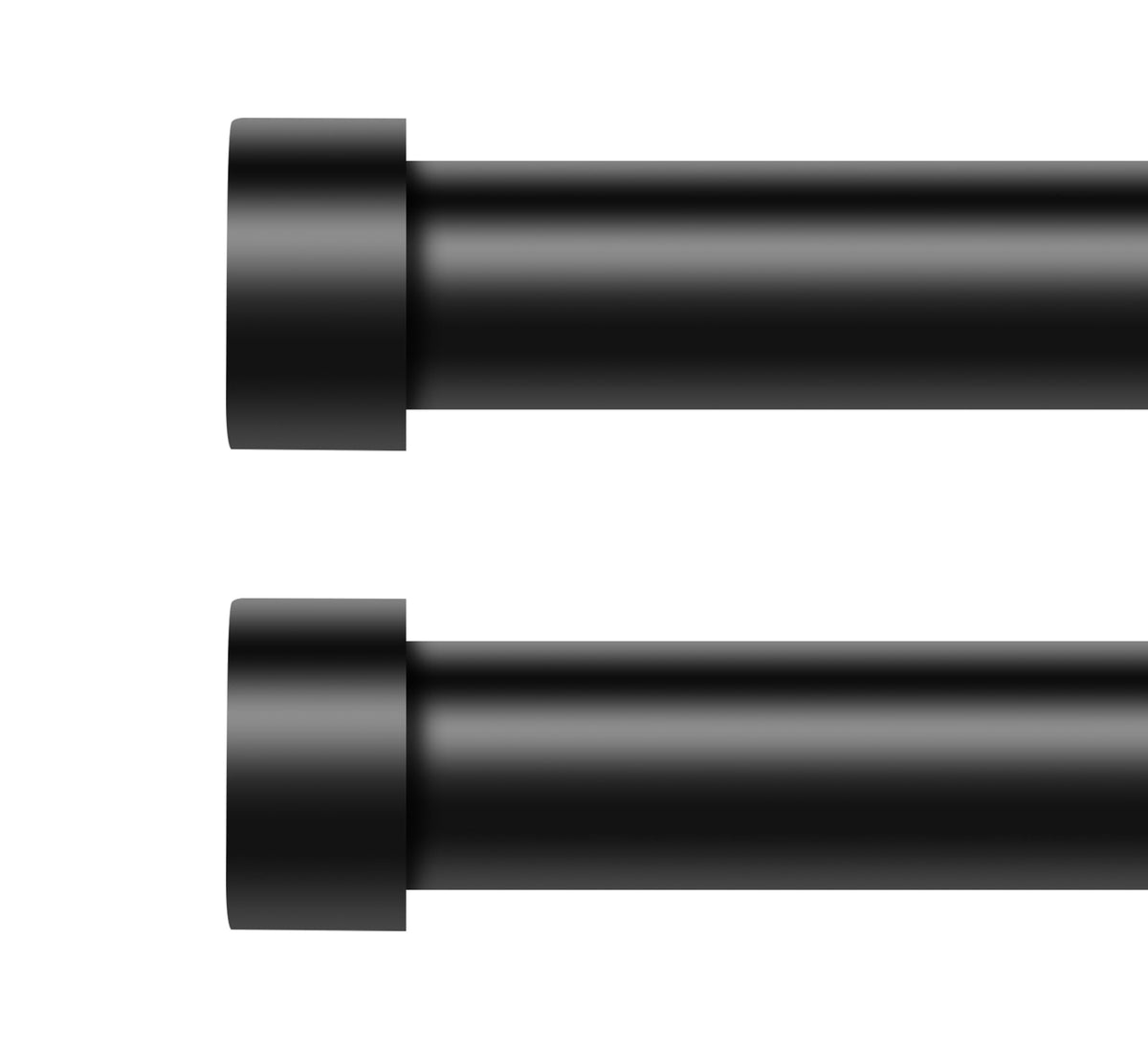 VOIIY 2 pack curtain rods spanning 18-42 inches shows sturdy, versatile support up to 30 pounds