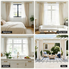 VOIIY seamless sliding design enables smooth curtain movement