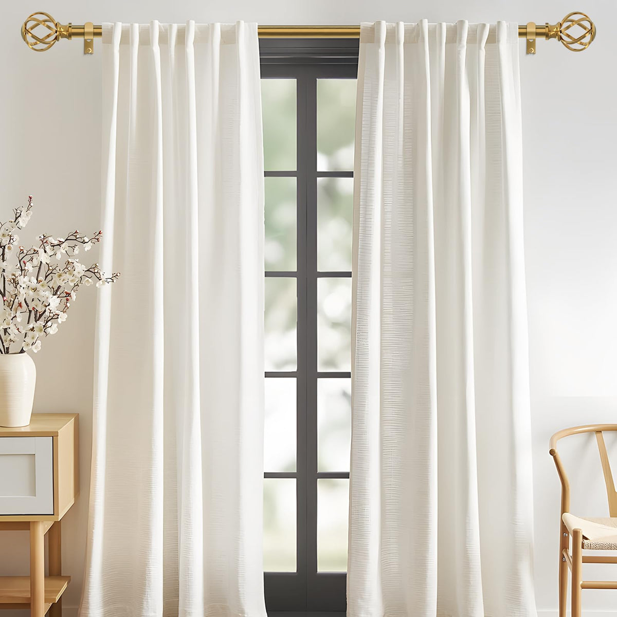 VOIIY twisted cage finials decorative and airy silhouette