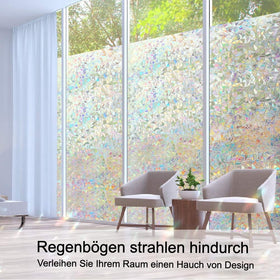 Volcanics privacy film with tools included simplifies installation for DIY projects