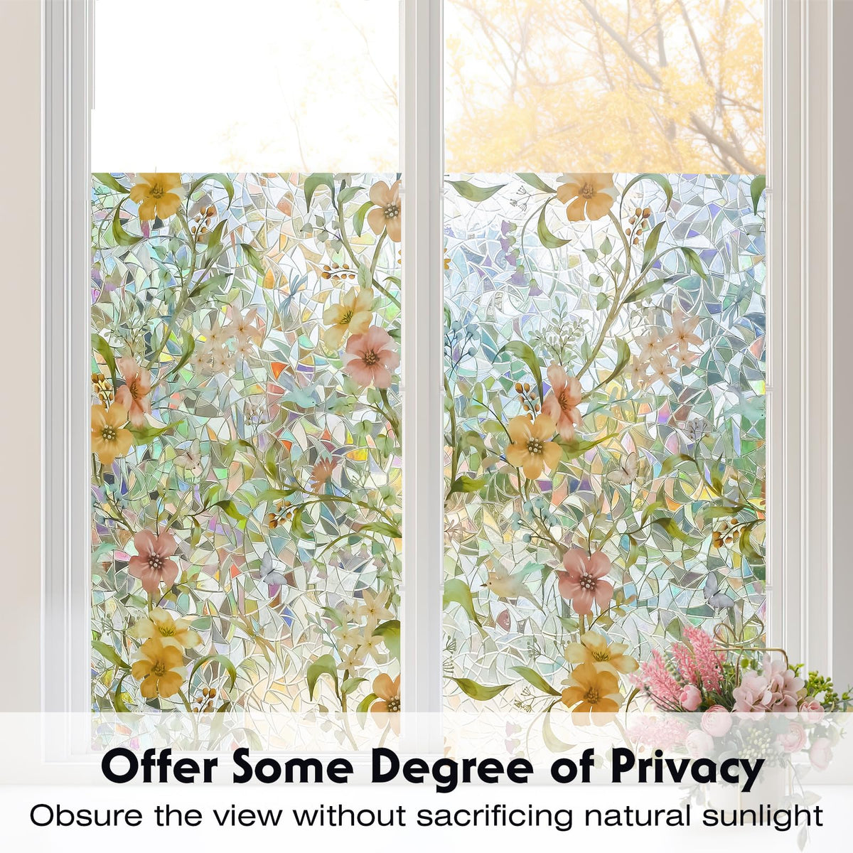 Volcanics UV protection film blocks sun glare and protects furnishings.