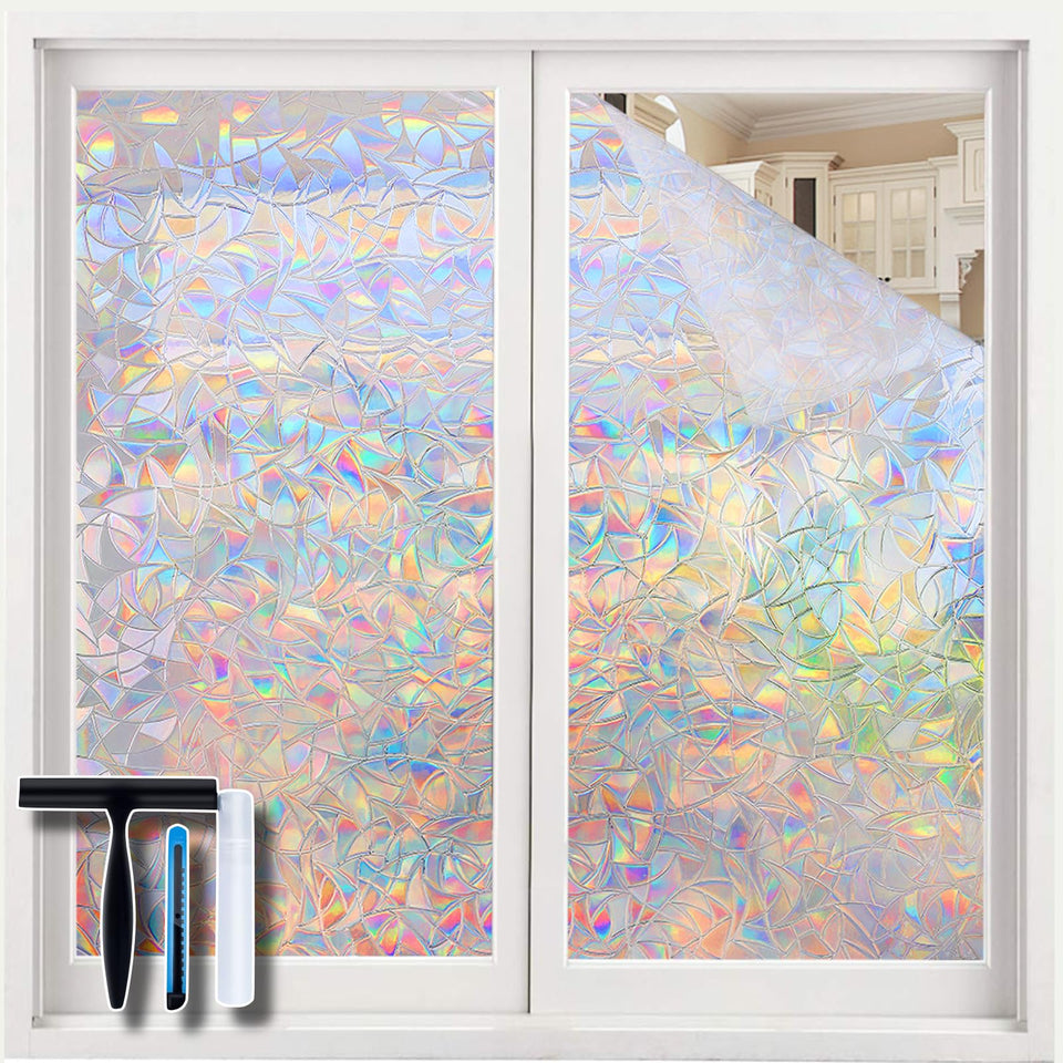 Volcanics window film installation tools aid a quick, clean setup without adhesives.