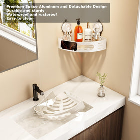 Voldra multi-function bathroom storage with towel bar and hooks