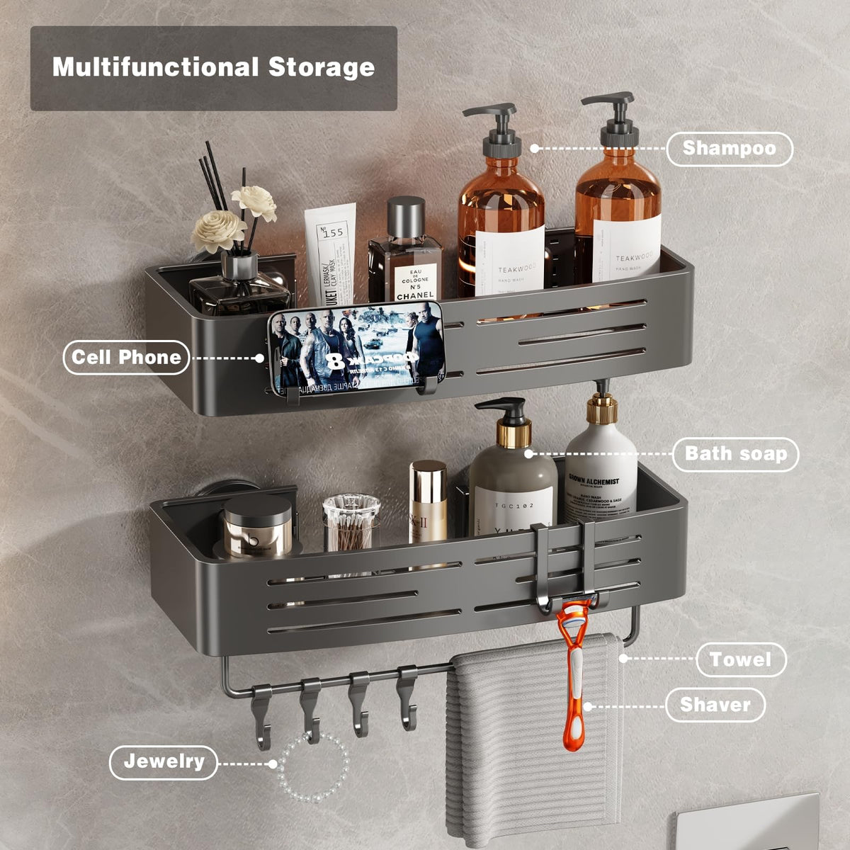 Voldra rust-proof aluminum design resists humidity for long-lasting use.