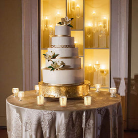 Volens weighted-base votive holders prevent tipping on celebration tables