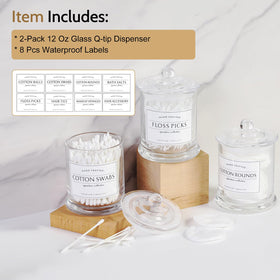 Volisnova glass jars with sealed lids for secure storage.