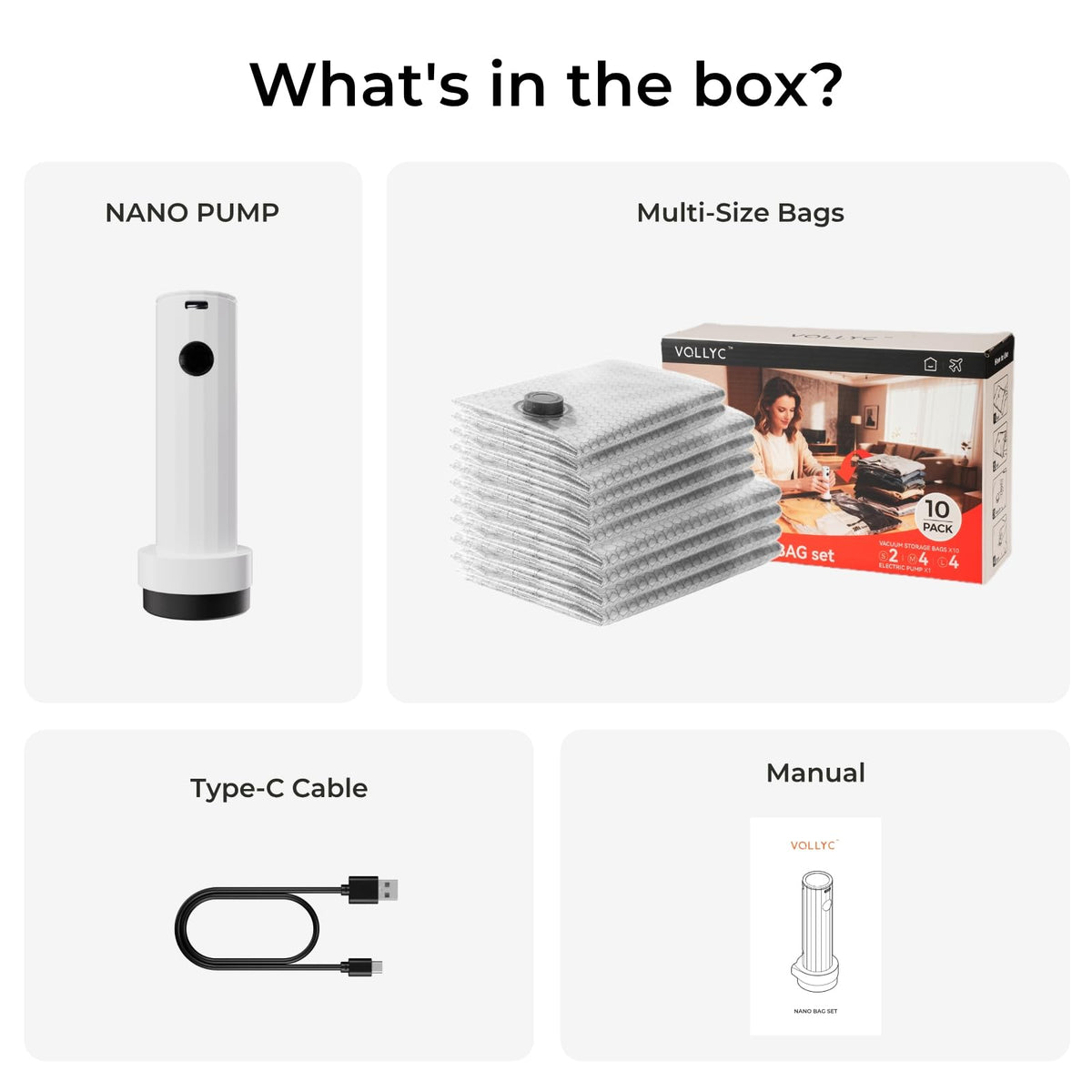 VOLLYC space-saving home storage solution for seasonal items