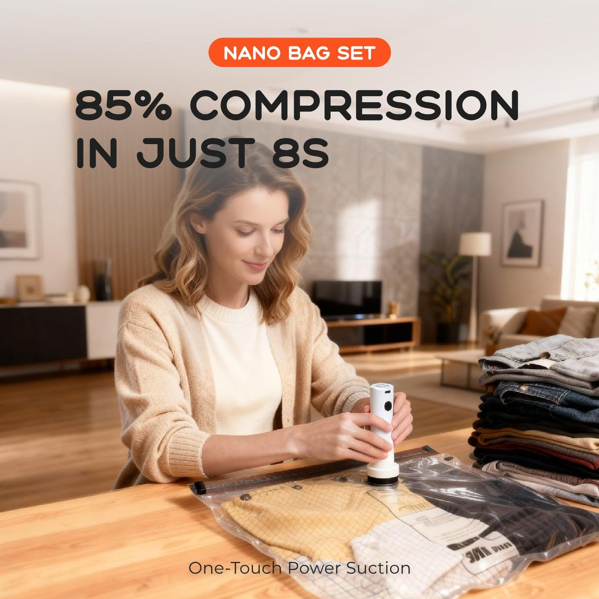 VOLLYC USB-C rechargeable pump for on-the-go compression