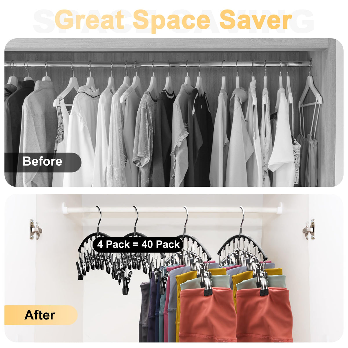 Volnamal carbon steel hangers offer durable, reliable closet organization