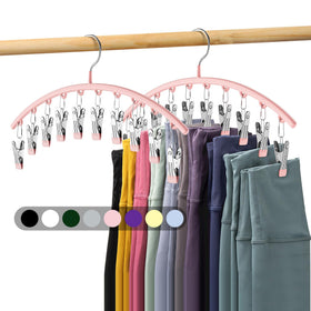 Volnamal legging organizer 2-pack with clips keeps leggings tidy and accessible.