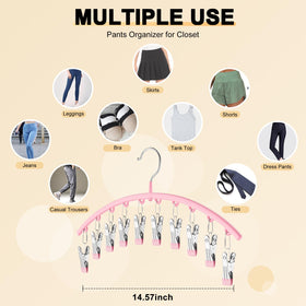 Volnamal rubber-coated clip hangers prevent snagging and protect fabrics.