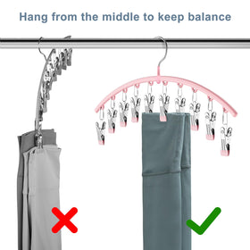 Volnamal space-saving closet organizer reduces clutter and frees up wardrobe space.
