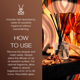 Voluspa Baltic Amber reeds spread aroma throughout spaces with simple maintenance