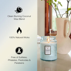 Voluspa California Summers 18oz jar offers long-lasting fragrance in a stylish container.
