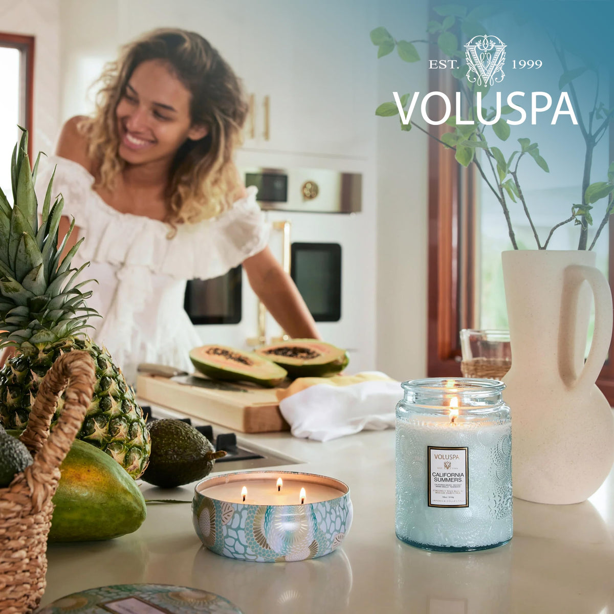 Voluspa California Summers candle is a thoughtful gift with a reusable keepsake jar.