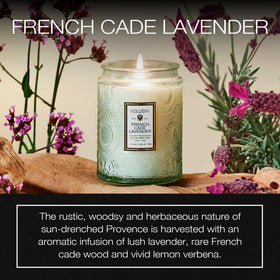 Voluspa coconut wax candle jar delivers clean burn with lasting aroma
