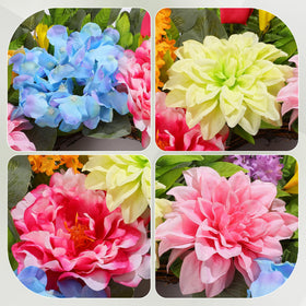 VoMii wreath designed for indoor or covered outdoor use with weather-resistant materials