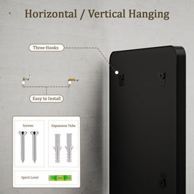 VooBang vertical hanging mirror suited for tight spaces
