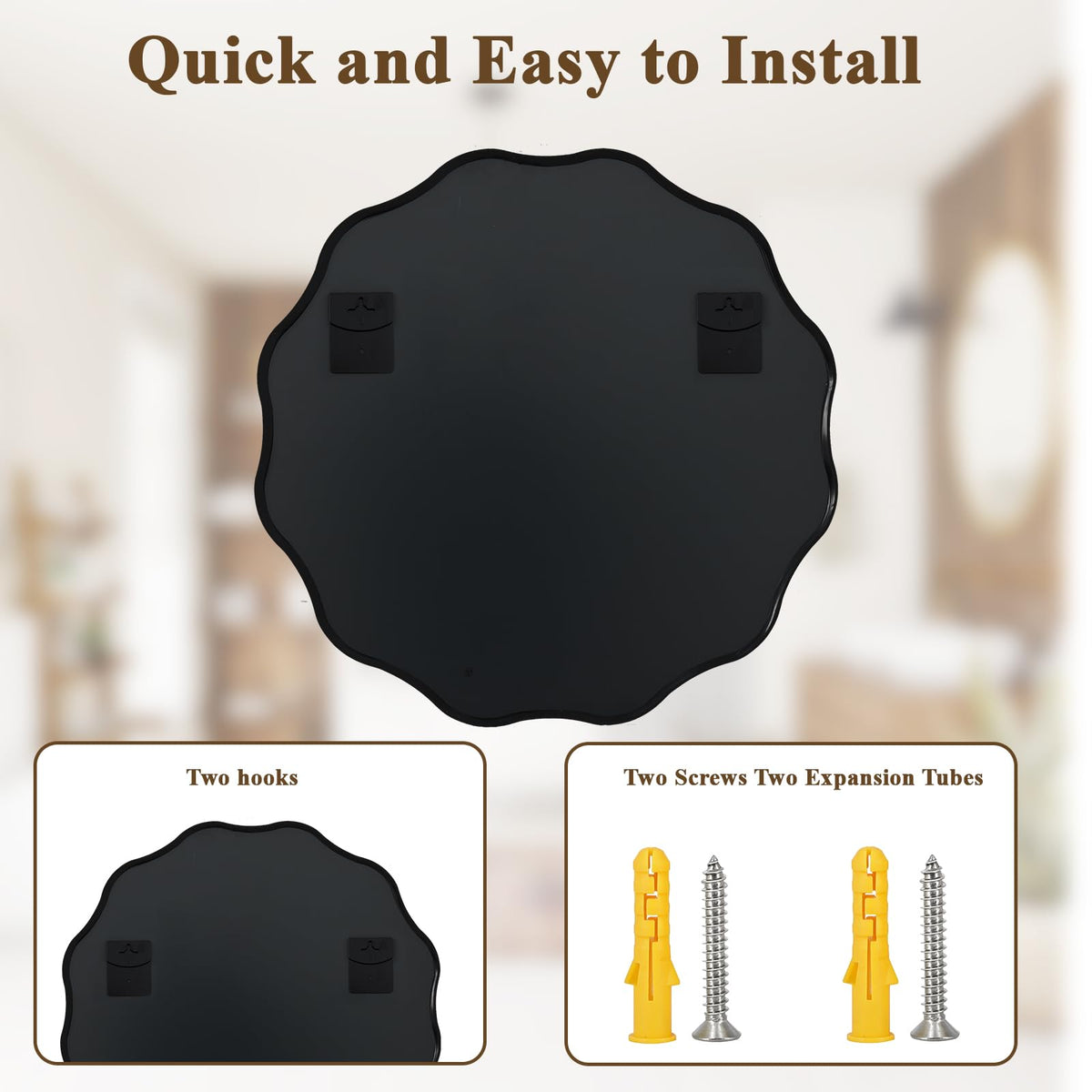 VooBang wall display; ideal over mantels or entryways.