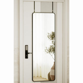 VooBang full-length mirror mounted on a door frame enhances space and light.